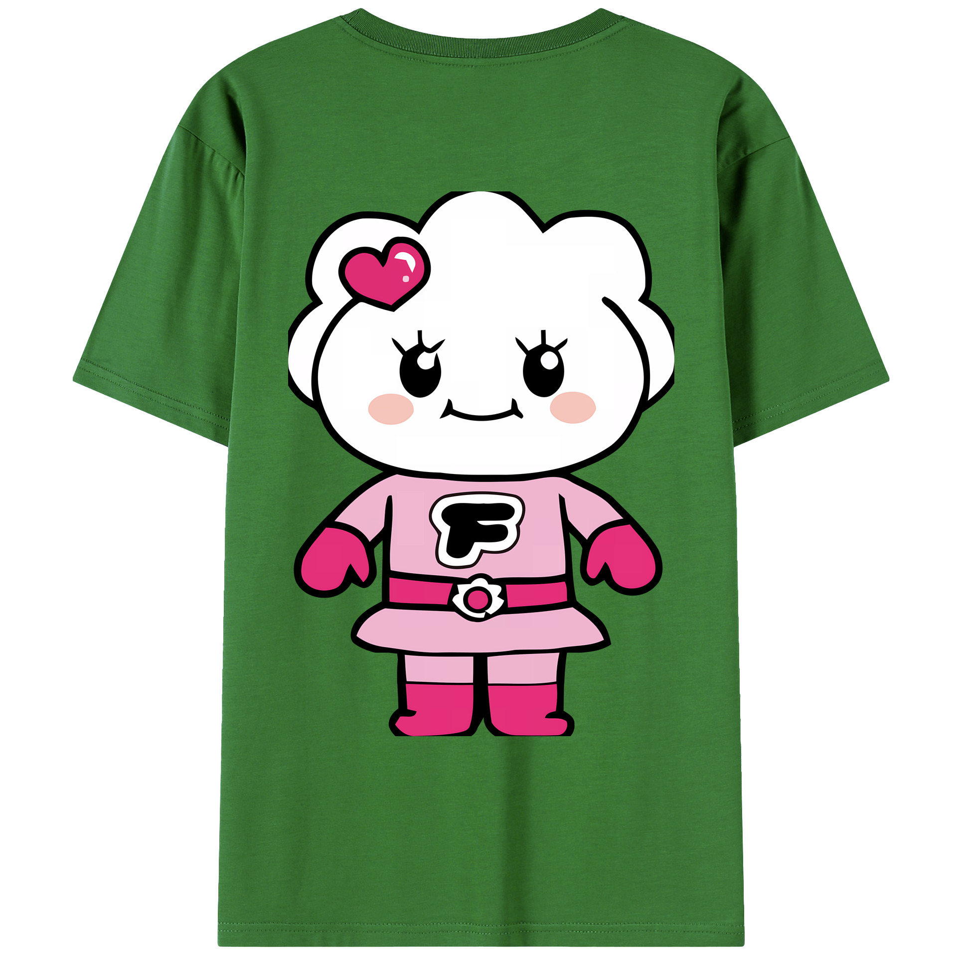 （画像用） アンパンマン Anpanman レディース半袖Tシャツ(バックプリント)
